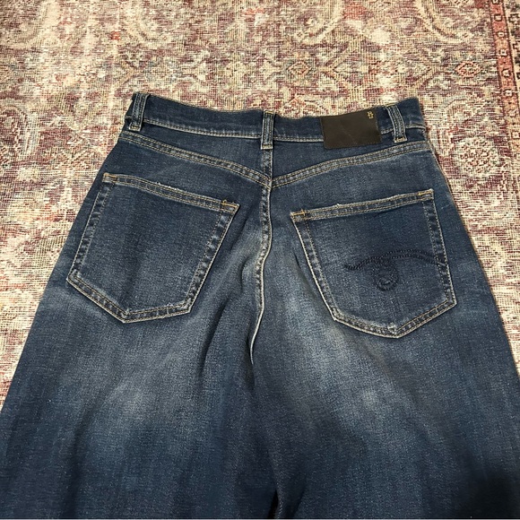 R13 Venti Jean in Ansel Blue Wide Leg Baggy Sz 24 - Picture 10 of 14